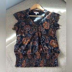 Evereve Multicolor Floral Blouse